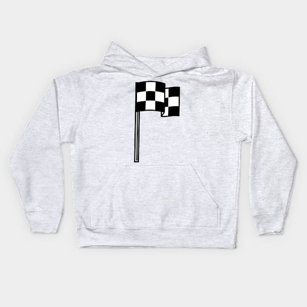 Race Flag Kids Hoodie by ShirtyLife